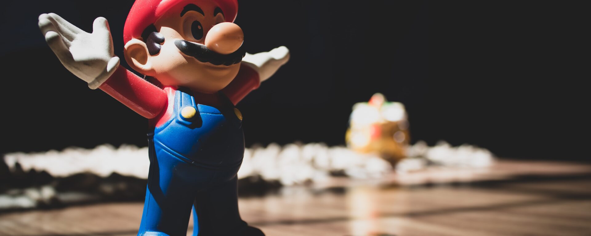 Mario figure in light
